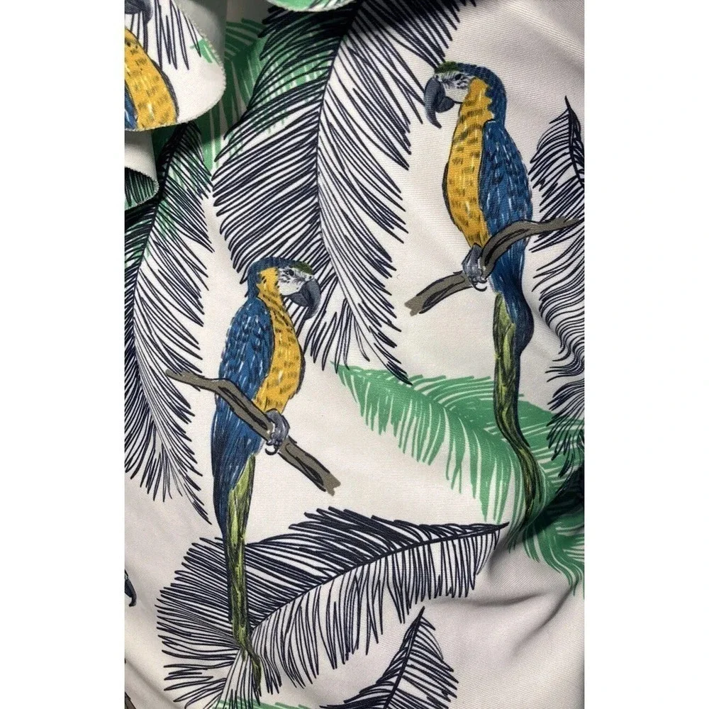 Eomenie Swimsuits Womens Birds Tropical Print One Piece Bathing Suits Small